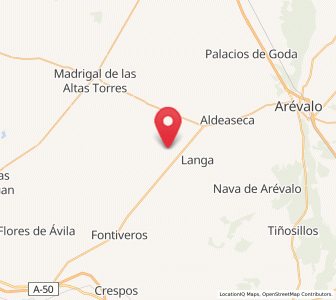 Map of Fuentes de Año, Castille and León