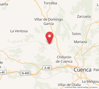 Map of Fuentesclaras del Chillarón, Castille-La Mancha