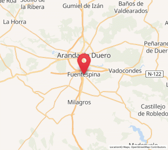 Map of Fuentespina, Castille and León