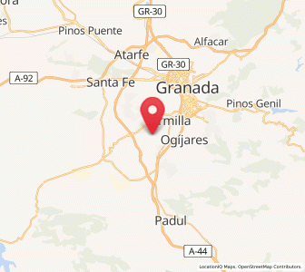Map of Gabia la Chica, Andalusia