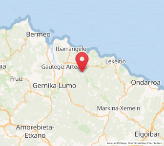 Map of Gabika, Basque Country