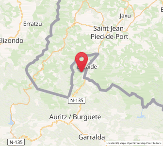 Map of Gaindola, Navarre