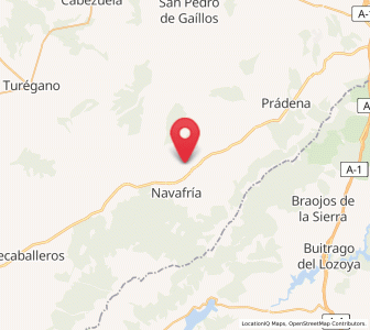 Map of Galíndez, Castille and León