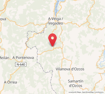 Map of Galiñeiros, Asturias