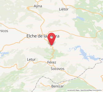 Map of Gallego, Castille-La Mancha