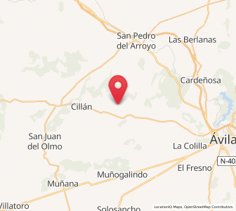 Map of Gallegos de Altamiros, Castille and León