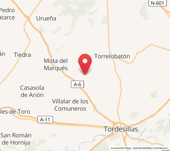 Map of Gallegos de Hornija, Castille and León