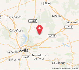Map of Gallegos de San Vicente, Castille and León