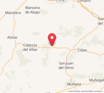 Map of Gallegos de Sobrinos, Castille and León