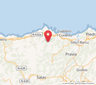 Map of Gallinero, Asturias