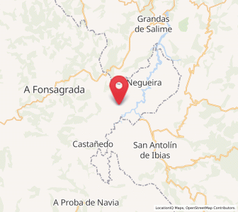 Map of Gamalleira, Galicia