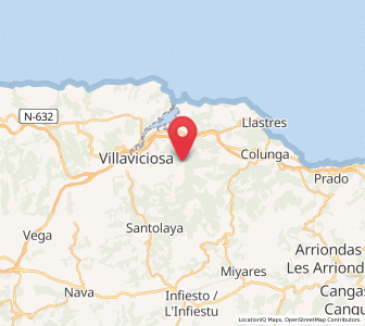 Map of Gancedo, Asturias