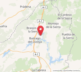Map of Gandullas, Madrid