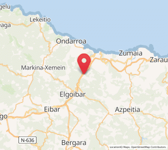 Map of Garagartza, Basque Country