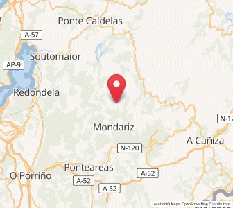 Map of Gargamala, Galicia