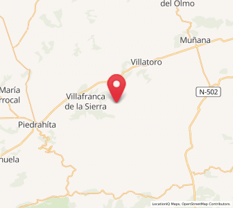 Map of Garganta de los Hornos, Castille and León