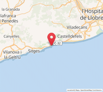 Map of Garraf, Catalonia