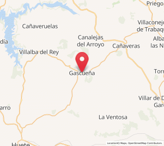 Map of Gascueña, Castille-La Mancha
