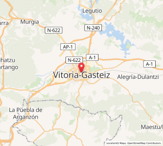 Map of Vitoria, Basque Country