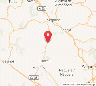 Map of Gátova, Valencia