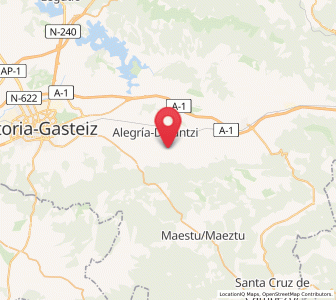Map of Gauna, Basque Country
