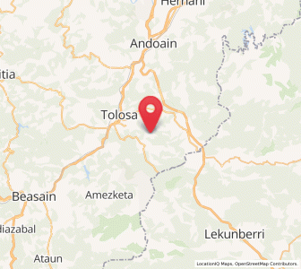 Map of Gaztelu, Basque Country