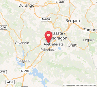 Map of Gellao, Basque Country