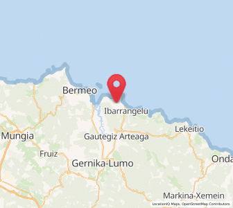 Map of Gendika, Basque Country
