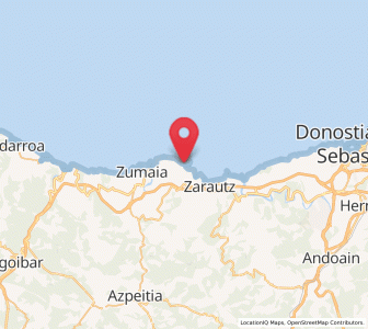 Map of Getaria, Basque Country