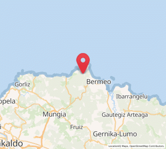 Map of Gibelortzaga (San Pelaio), Basque Country