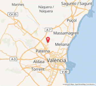 Map of Godella, Valencia