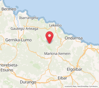 Map of Goierri, Basque Country