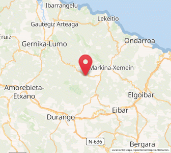 Map of Goierria Ziortza, Basque Country
