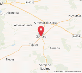Map of Gómara, Castille and León