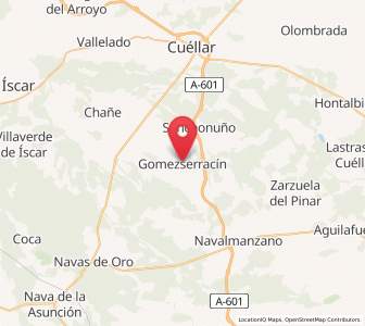 Map of Gómezserracín, Castille and León