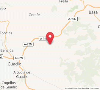Map of Gor, Andalusia