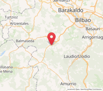 Map of Gordexola, Basque Country