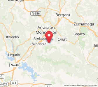 Map of Goroeta, Basque Country