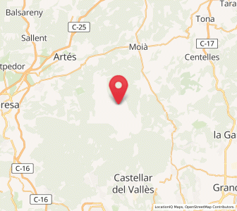 Map of Granera, Catalonia