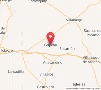 Map of Grijalba, Castille and León
