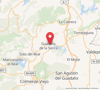 Map of Guadalix de la Sierra, Madrid