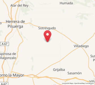 Map of Guadilla de Villamar, Castille and León