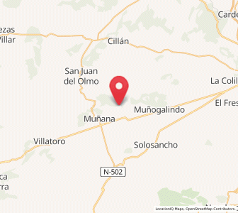Map of Guareña, Castille and León
