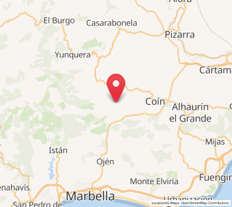 Map of Guaro, Andalusia
