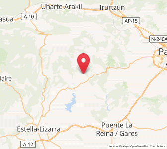 Map of Guembe, Navarre