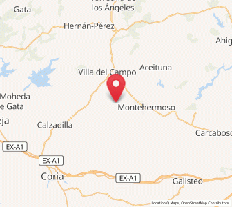 Map of Guijo de Galisteo, Extremadura