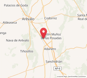 Map of Gutierre-Muñoz, Castille and León