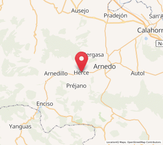 Map of Herce, La Rioja