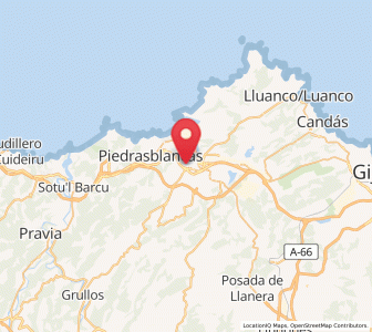 Map of Heros, Asturias