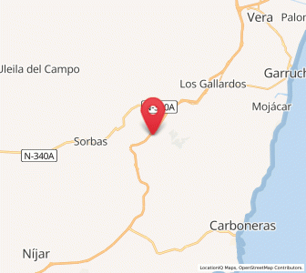 Map of Herrerías, Andalusia